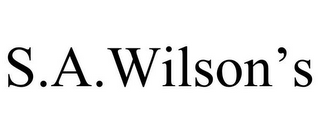 S.A.WILSON'S