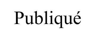 PUBLIQUÉ