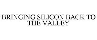 BRINGING SILICON BACK TO THE VALLEY