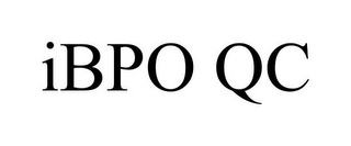 IBPO QC