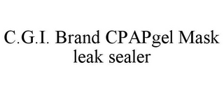 C.G.I. BRAND CPAPGEL MASK LEAK SEALER