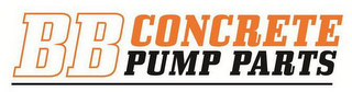 BB CONCRETE PUMP PARTS