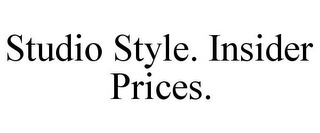 STUDIO STYLE. INSIDER PRICES.