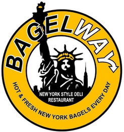 BAGEL WAY NEW YORK STYLE DELI RESTAURANT HOT & FRESH NEW YORK BAGELS EVERYDAY