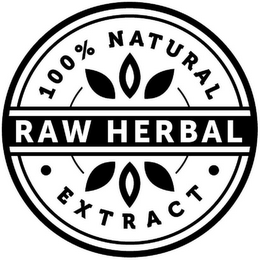 100% NATURAL RAW HERBAL · EXTRACT ·