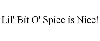LIL' BIT O' SPICE IS NICE!