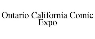 ONTARIO CALIFORNIA COMIC EXPO