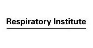 RESPIRATORY INSTITUTE