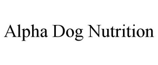 ALPHA DOG NUTRITION