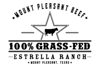 MOUNT PLEASANT BEEF 100% GRASS-FED ESTRELLA RANCH MOUNT PLEASANT, TEXAS