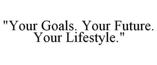 "YOUR GOALS. YOUR FUTURE. YOUR LIFESTYLE."