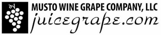 MUSTO WINE GRAPE COMPANY, LLC JUICEGRAPE.COM