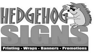 HEDGEHOG SIGNS PRINTING · WRAPS · BANNERS · POMOTIONS