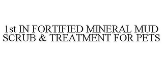 1ST IN FORTIFIED MINERAL MUD SCRUB & TREATMENT FOR PETS