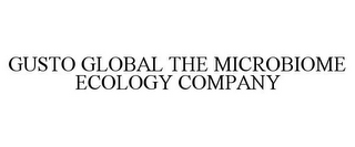 GUSTO GLOBAL THE MICROBIOME ECOLOGY COMPANY