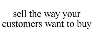 SELL THE WAY YOUR CUSTOMERS WANT TO BUY