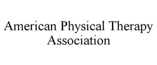 AMERICAN PHYSICAL THERAPY ASSOCIATION