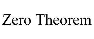 ZERO THEOREM