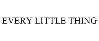 EVERY LITTLE THING