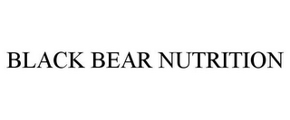 BLACK BEAR NUTRITION