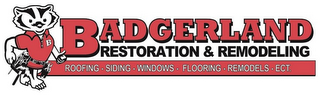 B BADGERLAND RESTORATION & REMODELING ROOFING - SIDING - WINDOWS - FLOORING - REMODELS - ECT.