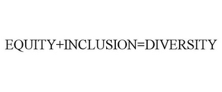 EQUITY+INCLUSION=DIVERSITY