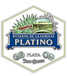 TEQUILA RESERVA DE LA FAMILIA PLATINO PLATA JOSE CUERVO