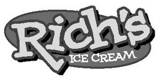 RICH'S ICE CREAM