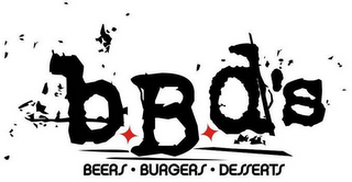 BBD'S BEERS  BURGERS DESSERTS