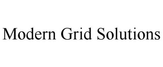 MODERN GRID SOLUTIONS