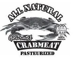 ALL NATURAL 100% REAL CALLINECTES CRAB FROM NORTH AMERICA GOURMET CRABMEAT PASTEURIZED