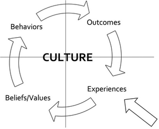 CULTURE BEHAVIORS OUTCOMES EXPERIENCES BELIEFS/VALUES