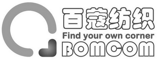 FIND YOUR OWN CORNER BOMCOM