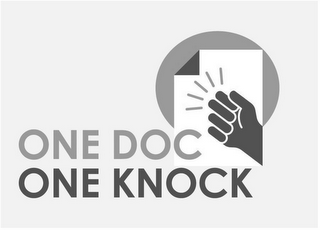 ONE DOC ONE KNOCK