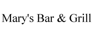 MARY'S BAR & GRILL