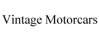 VINTAGE MOTORCARS