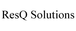 RESQ SOLUTIONS