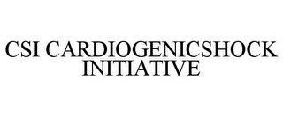 CSI CARDIOGENICSHOCK INITIATIVE