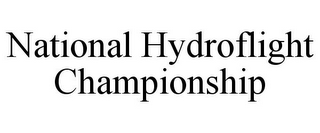 NATIONAL HYDROFLIGHT CHAMPIONSHIP