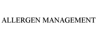 ALLERGEN MANAGEMENT