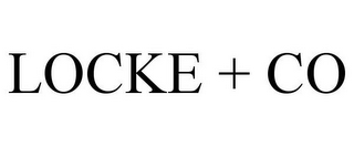 LOCKE + CO