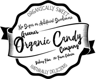 ORGANICALLY SWEET NO SUGAR OR ARTIFICIAL SWEETENERS THE ORGANIC CANDY COMPANY NATURALLY DELICIOUS