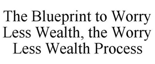 THE BLUEPRINT TO WORRY LESS WEALTH, THE WORRY LESS WEALTH PROCESS