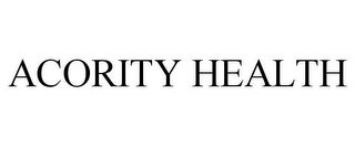 ACORITY HEALTH