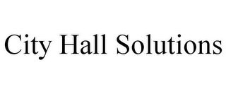 CITY HALL SOLUTIONS