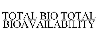 TOTAL BIO TOTAL BIOAVAILABILITY