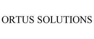 ORTUS SOLUTIONS