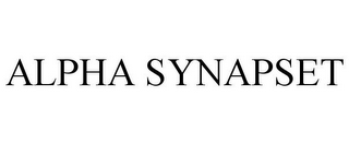 ALPHA SYNAPSET