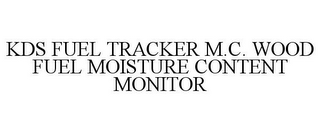 KDS FUEL TRACKER M.C. WOOD FUEL MOISTURE CONTENT MONITOR