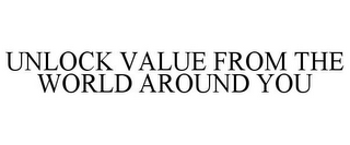 UNLOCK VALUE FROM THE WORLD AROUND YOU